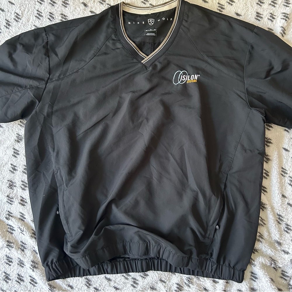 Used XL Black Nike Golf Nylon Pullover for Isilon Systems